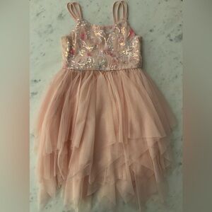 Cat & Jack Pink Sequin Tulle Dress